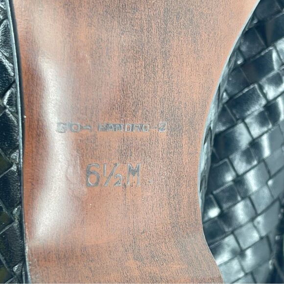 Vintage Pappagallo Women’s Black Woven Leather Tassel Fringe Loafers Size 6.5 - Picture 12 of 17